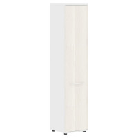 Шкаф высокий узкий EHCS 42.1 Ясень Траун/Белый/Белый 426х430х1967 EDIS