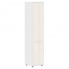Шкаф высокий узкий EHCS 42.1 Ясень Траун/Белый/Белый 426х430х1967 EDIS