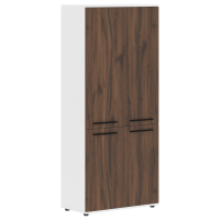 Шкаф высокий широкий EHCS 85.3 Дуб Денвер тёмный/Черный/Белый 852х430х1967 EDIS