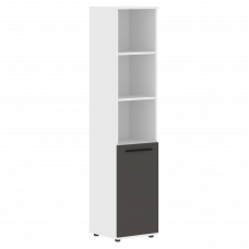 Шкаф высокий узкий EHCS 42.5 Мокко/Черный/Белый 426х430х1967 EDIS