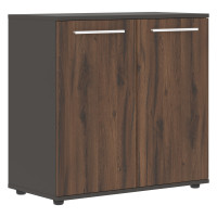 Шкаф малый широкий ELCS 85.1 Дуб Денвер тёмный/Белый/Мокко 852х430х832 EDIS