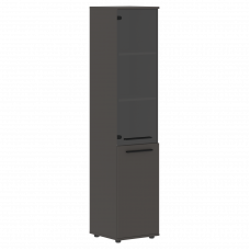 Шкаф высокий узкий EHCS 42.2 Мокко/Черный/Мокко 426х430х1967 EDIS