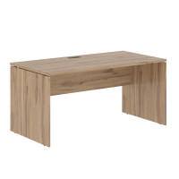 Стол прямой EDST 1580 Дуб Денвер светлый/Мокко 1560х800х750 EDIS