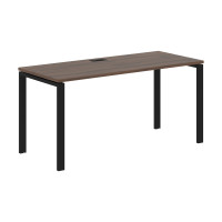 Стол прямой EUST 1567 Дуб Денвер тёмный/Черный 1560х670х750 EDIS