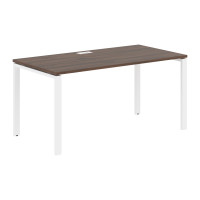Стол прямой EUST 1580 Дуб Денвер тёмный/Белый 1560х800х750 EDIS