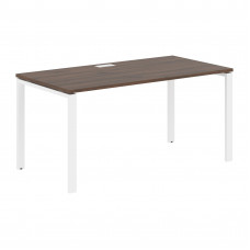 Стол прямой EUST 1580 Дуб Денвер тёмный/Белый 1560х800х750 EDIS