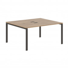 Стол 2-х местный EUWST 1513 Дуб Денвер светлый/Мокко 1560х1346х750 EDIS
