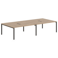 Стол 4-х местный EUWST 3516 Дуб Денвер светлый/Мокко 3526х1606х750 EDIS