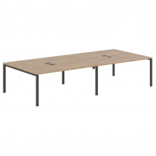 Стол 4-х местный EUWST 3516 Дуб Денвер светлый/Мокко 3526х1606х750 EDIS