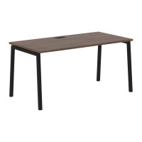 Стол прямой ELST 1580 Дуб Денвер тёмный/Черный 1560х800х750 EDIS