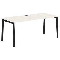 Стол прямой ELST 1780 Ясень Траун/Черный 1760х800х750 EDIS