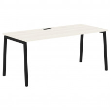 Стол прямой ELST 1780 Ясень Траун/Черный 1760х800х750 EDIS