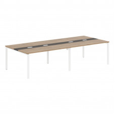 Конференц стол EUCT 3114 Дуб Денвер светлый/Мокко/Белый 3132х1346х750 EDIS