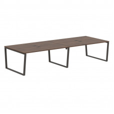 Стол 4-х местный EVWST 3513 Дуб Денвер тёмный/Мокко 3526х1346х750 EDIS