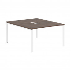 Стол 2-х местный EUWST 1316 Дуб Денвер тёмный/Белый 1360х1606х750 EDIS