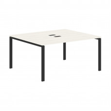 Стол 2-х местный EUWST 1513 Ясень Траун/Черный 1560х1346х750 EDIS