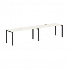 Стол 2-х местный EUWST 3567 Ясень Траун/Черный 3526х670х750 EDIS