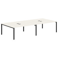 Стол 4-х местный EUWST 3516 Ясень Траун/Черный 3526х1606х750 EDIS