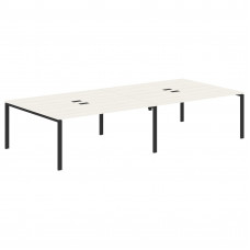 Стол 4-х местный EUWST 3516 Ясень Траун/Черный 3526х1606х750 EDIS