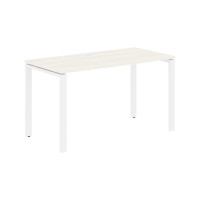 Стол прямой EUST 1367 Ясень Траун/Белый 1360х670х750 EDIS