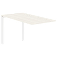 Брифинг-приставка EUB 1367 Ясень Траун/Белый 1360х670х750 EDIS