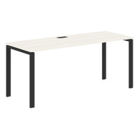 Стол прямой EUST 1767 Ясень Траун/Черный 1760х670х750 EDIS