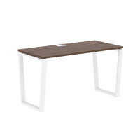 Стол прямой EVST 1367 Дуб Денвер тёмный/Белый 1360х670х750 EDIS
