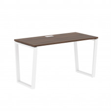 Стол прямой EVST 1367 Дуб Денвер тёмный/Белый 1360х670х750 EDIS