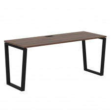 Стол прямой EVST 1767 Дуб Денвер тёмный/Черный 1760х670х750 EDIS