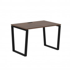 Стол прямой EVST 1180 Дуб Денвер тёмный/Черный 1160х800х750 EDIS