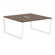 Стол 2-х местный EVWST 1516 Дуб Денвер тёмный/Белый 1560х1606х750 EDIS