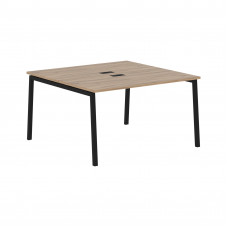 Стол 2-х местный ELWST 1313 Дуб Денвер светлый/Черный 1360х1346х750 EDIS