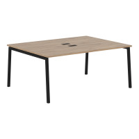 Стол 2-х местный ELWST 1713 Дуб Денвер светлый/Черный 1760х1346х750 EDIS