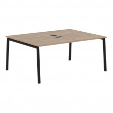 Стол 2-х местный ELWST 1713 Дуб Денвер светлый/Черный 1760х1346х750 EDIS