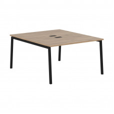 Стол 2-х местный ELWST 1316 Дуб Денвер светлый/Черный 1360х1606х750 EDIS