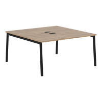 Стол 2-х местный ELWST 1516 Дуб Денвер светлый/Черный 1560х1606х750 EDIS