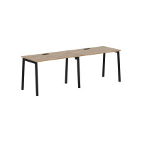 Стол 2-х местный ELWST 2367 Дуб Денвер светлый/Черный 2326х670х750 EDIS