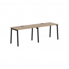 Стол 2-х местный ELWST 2367 Дуб Денвер светлый/Черный 2326х670х750 EDIS