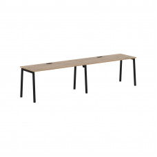 Стол 2-х местный ELWST 3167 Дуб Денвер светлый/Черный 3126х670х750 EDIS