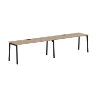 Стол 2-х местный ELWST 3567 Дуб Денвер светлый/Черный 3526х670х750 EDIS