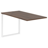 Брифинг-приставка EQB 1367 Дуб Денвер тёмный/Белый 1360х670х750 EDIS