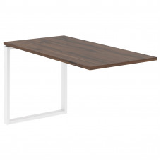 Брифинг-приставка EQB 1367 Дуб Денвер тёмный/Белый 1360х670х750 EDIS