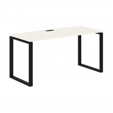 Стол прямой EQST 1567 Ясень Траун/Черный 1560х670х750 EDIS
