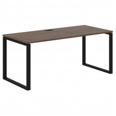 Стол прямой EQST 1780 Дуб Денвер тёмный/Черный 1760х800х750 EDIS