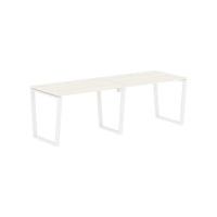 Стол 2-х местный EVWST 2380 Ясень Траун/Белый 2326х800х750 EDIS