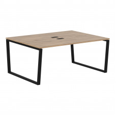 Стол 2-х местный EVWST 1713 Дуб Денвер светлый/Черный 1760х1346х750 EDIS