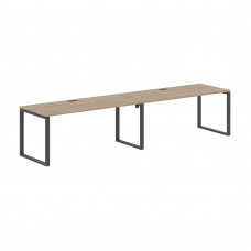 Стол 2-х местный EQWST 3580 Дуб Денвер светлый/Мокко 3526х800х750 EDIS
