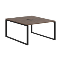 Стол 2-х местный EQWST 1316 Дуб Денвер тёмный/Черный 1360х1606х750 EDIS