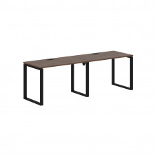 Стол 2-х местный EQWST 2367 Дуб Денвер тёмный/Черный 2326х670х750 EDIS