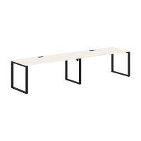 Стол 2-х местный EQWST 3580 Ясень Траун/Черный 3526х800х750 EDIS